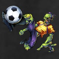 Zombie Soccer Kick Golf Towel