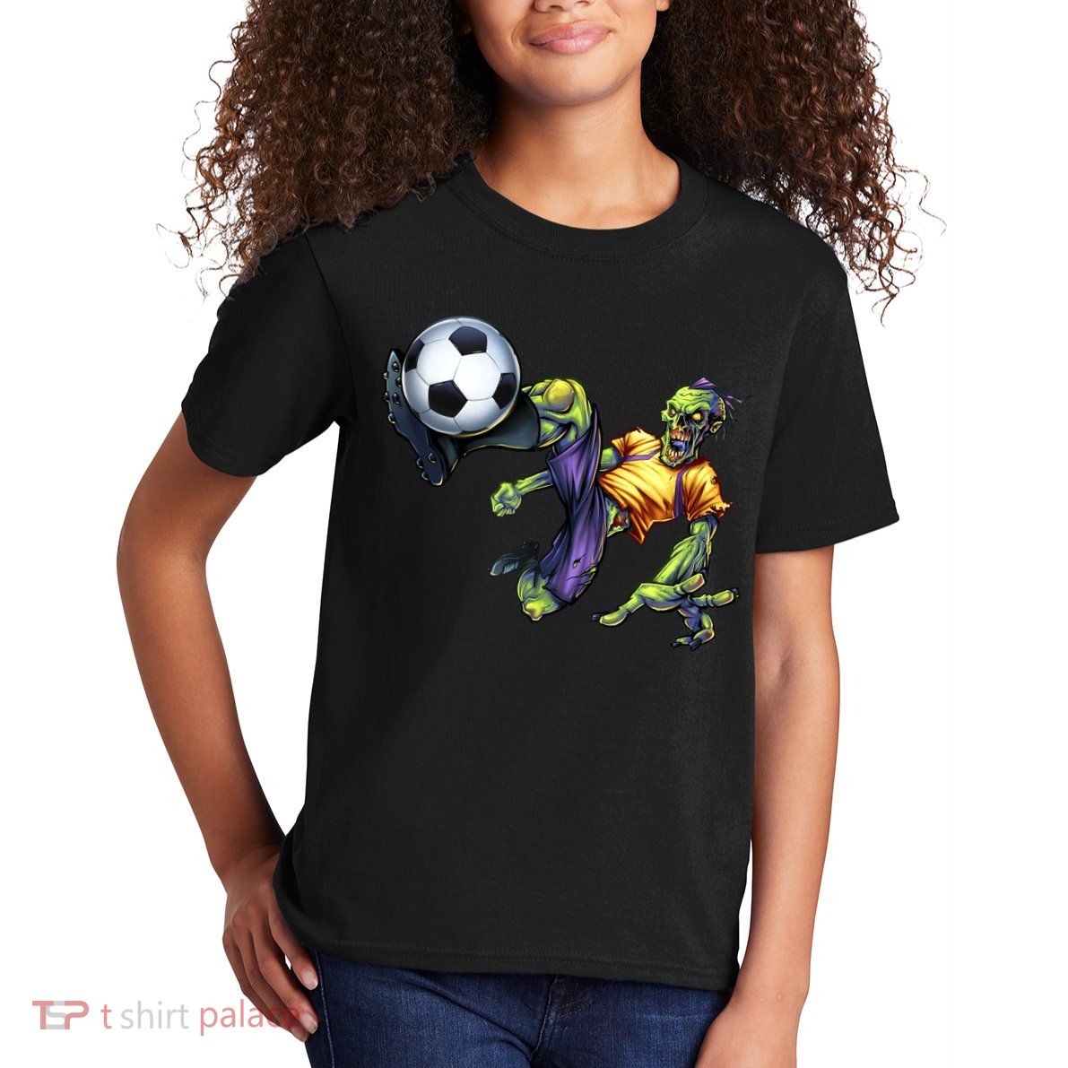 Zombie Soccer Kick Kids T-Shirt