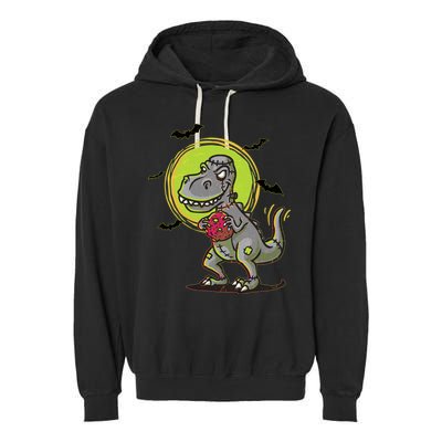 Zombie T-Rex Garment-Dyed Fleece Hoodie