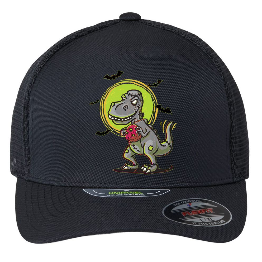 Zombie T-Rex Flexfit Unipanel Trucker Cap