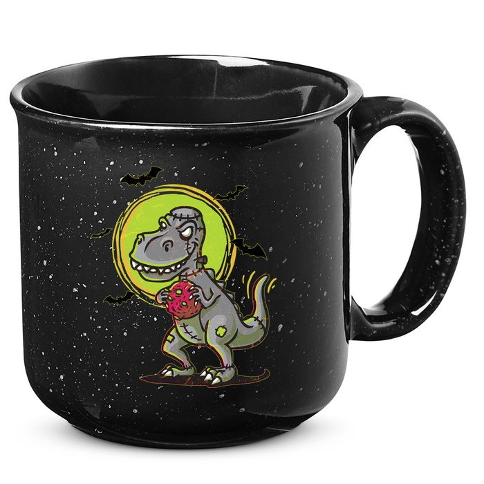 Zombie T-Rex 15oz Campfire Ceramic Mug