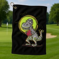 Zombie T-Rex Golf Towel