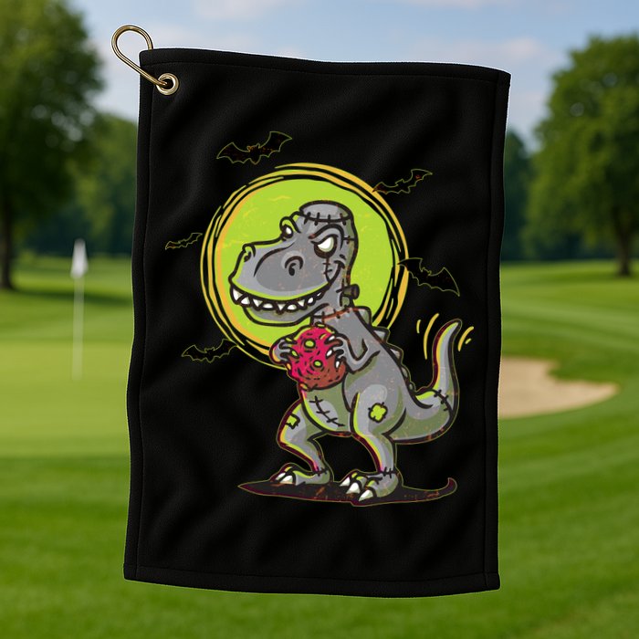 Zombie T-Rex Golf Towel