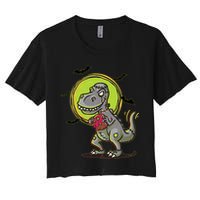 Zombie T-Rex Women's Crop Top Tee
