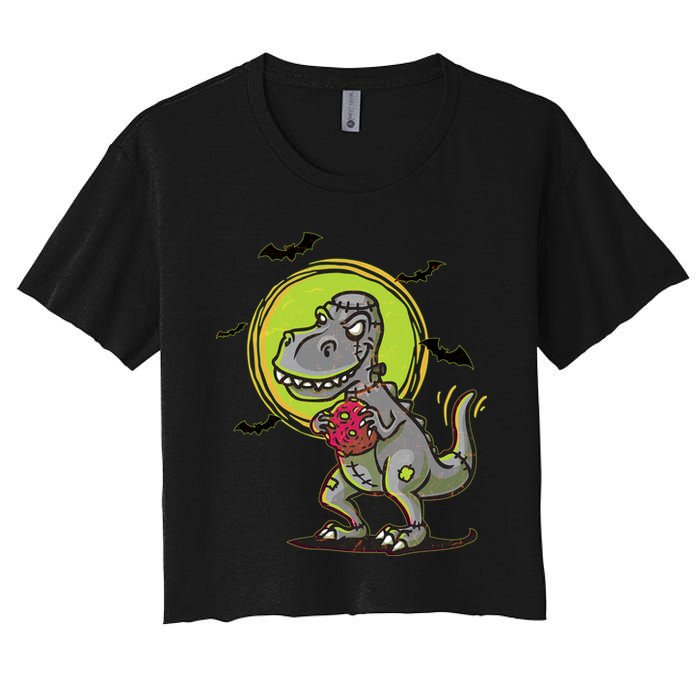 Zombie T-Rex Women's Crop Top Tee
