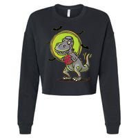 Zombie T-Rex Cropped Pullover Crew