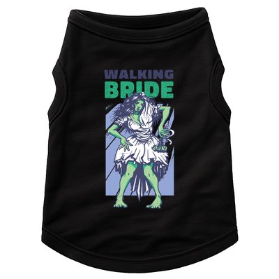 Zombie Walking Bride Doggie Tank
