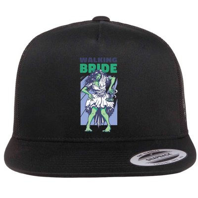 Zombie Walking Bride Flatbill Hat