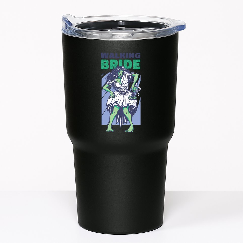 Zombie Walking Bride Tumbler