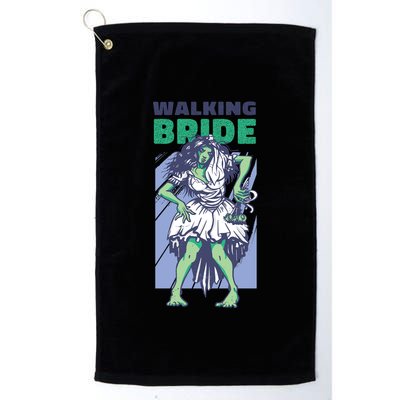 Zombie Walking Bride Golf Towel