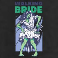 Zombie Walking Bride Golf Towel