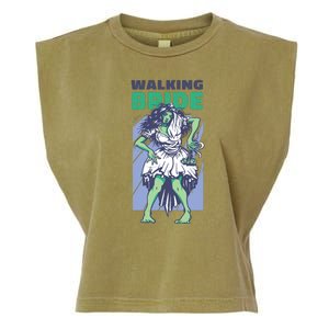 Zombie Walking Bride Garment-Dyed Women's Muscle Tee