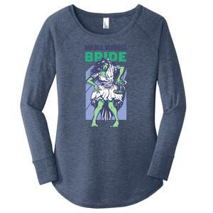 Zombie Walking Bride Women's Perfect Tri Tunic Long Sleeve Shirt