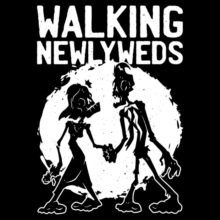 Zombie Walking Newlyweds USA-Made Doggie Bandana