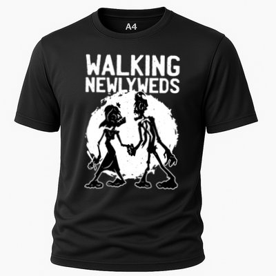 Zombie Walking Newlyweds Performance Shirt