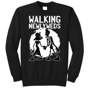 Zombie Walking Newlyweds Sweatshirt