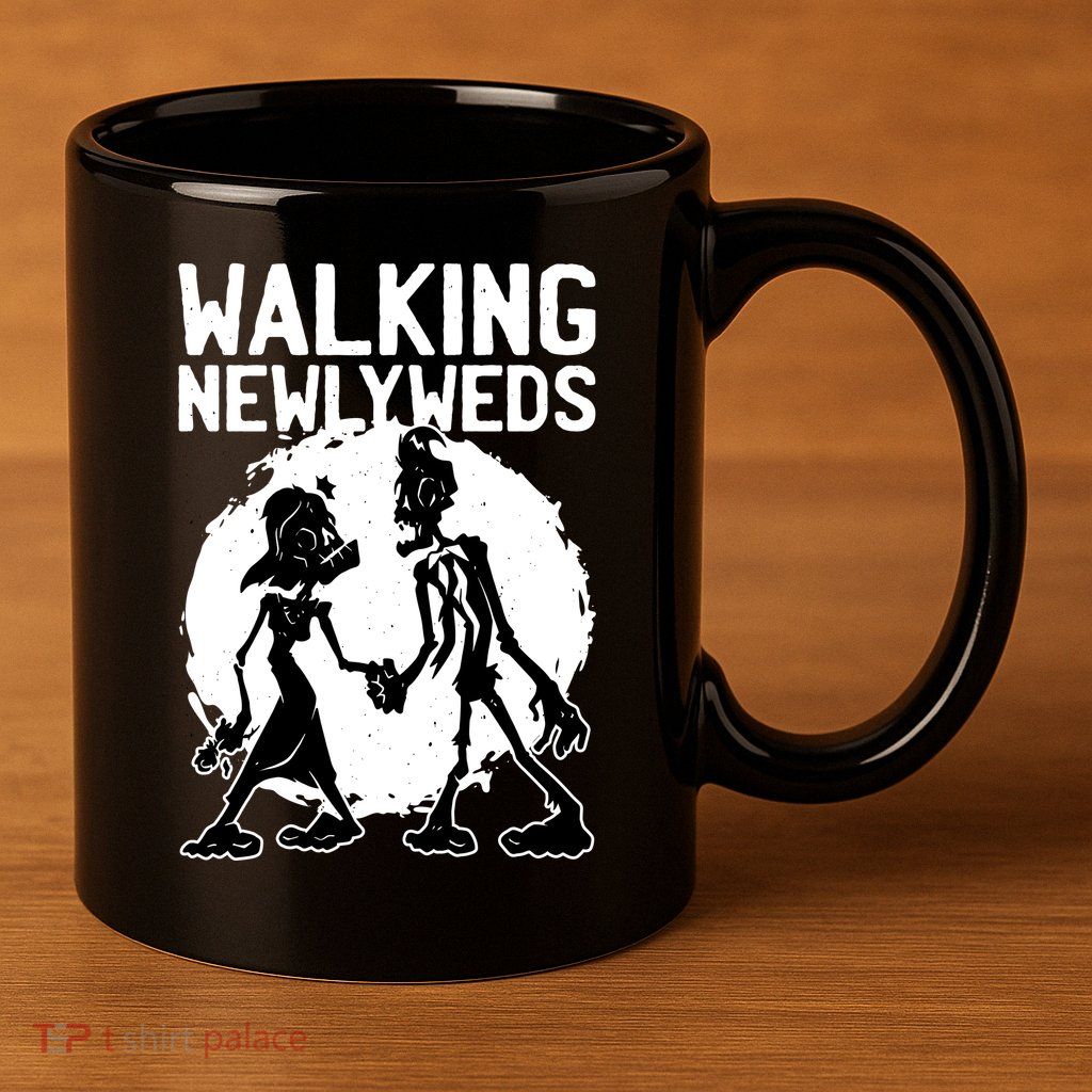 Zombie Walking Newlyweds 11oz C Handle Ceramic Mug