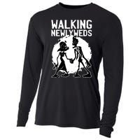 Zombie Walking Newlyweds Cooling Performance Long Sleeve Crew