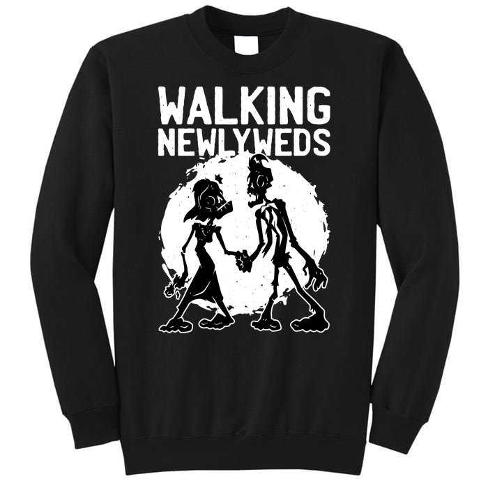 Zombie Walking Newlyweds Tall Sweatshirt