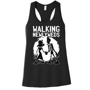 Zombie Walking Newlyweds Women's Racerback Tank