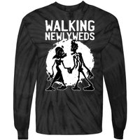 Zombie Walking Newlyweds Tie-Dye Long Sleeve Shirt