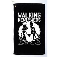 Zombie Walking Newlyweds Golf Towel