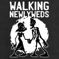 Zombie Walking Newlyweds Golf Towel