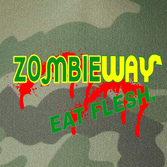 Zombie Way Eat Flesh Legacy Tie Dye Trucker Hat