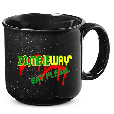 Zombie Way Eat Flesh 15oz Campfire Ceramic Mug