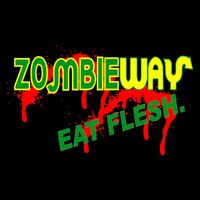 Zombie Way Eat Flesh Drawstring Bag