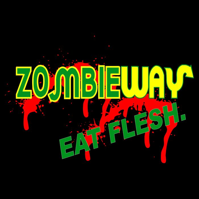 Zombie Way Eat Flesh Flatbill Hat