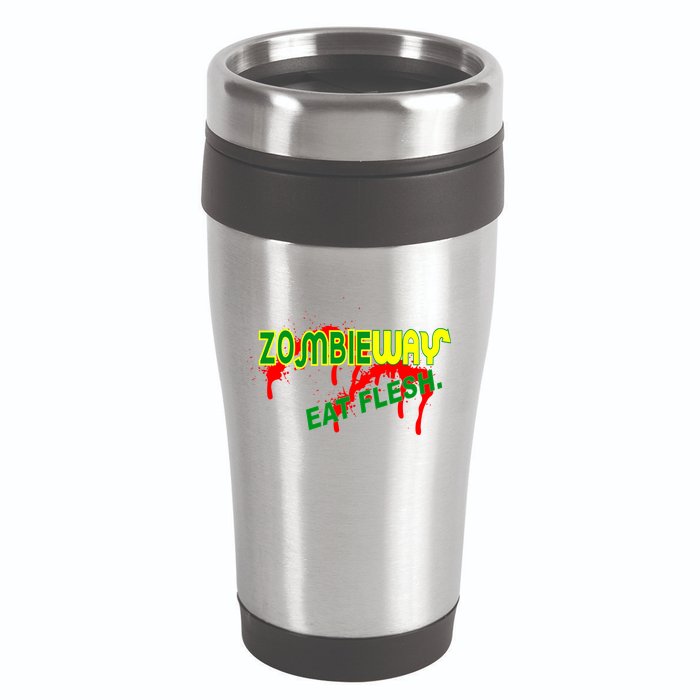 Zombie Way Eat Flesh 16oz Travel Tumbler