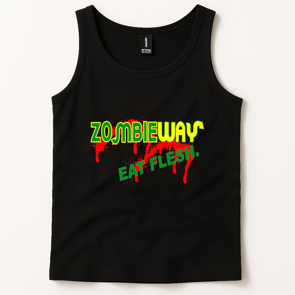 Zombie Way Eat Flesh Tank Top