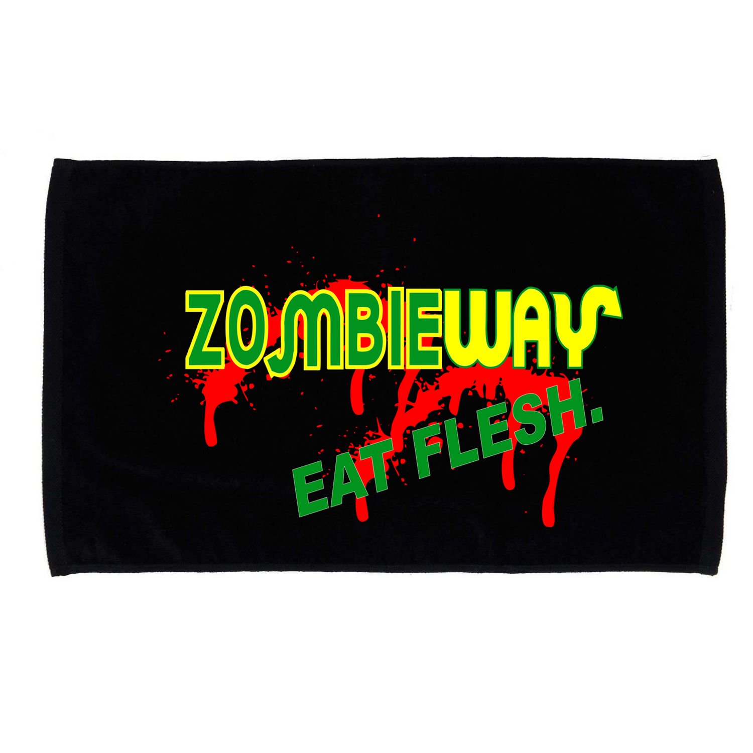 Zombie Way Eat Flesh Microfiber Hand Towel