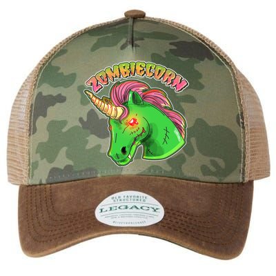 Zombiecorn Zombie Unicorn Legacy Tie Dye Trucker Hat