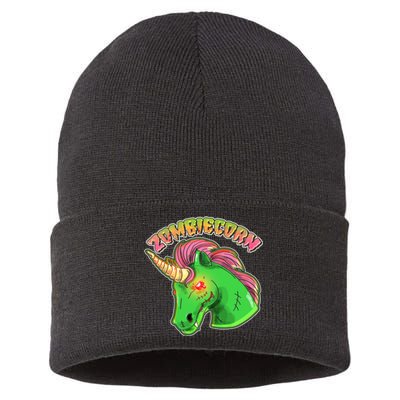 Zombiecorn Zombie Unicorn Sustainable Knit Beanie