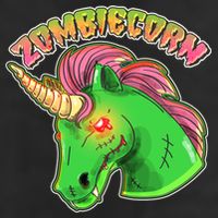 Zombiecorn Zombie Unicorn Golf Towel