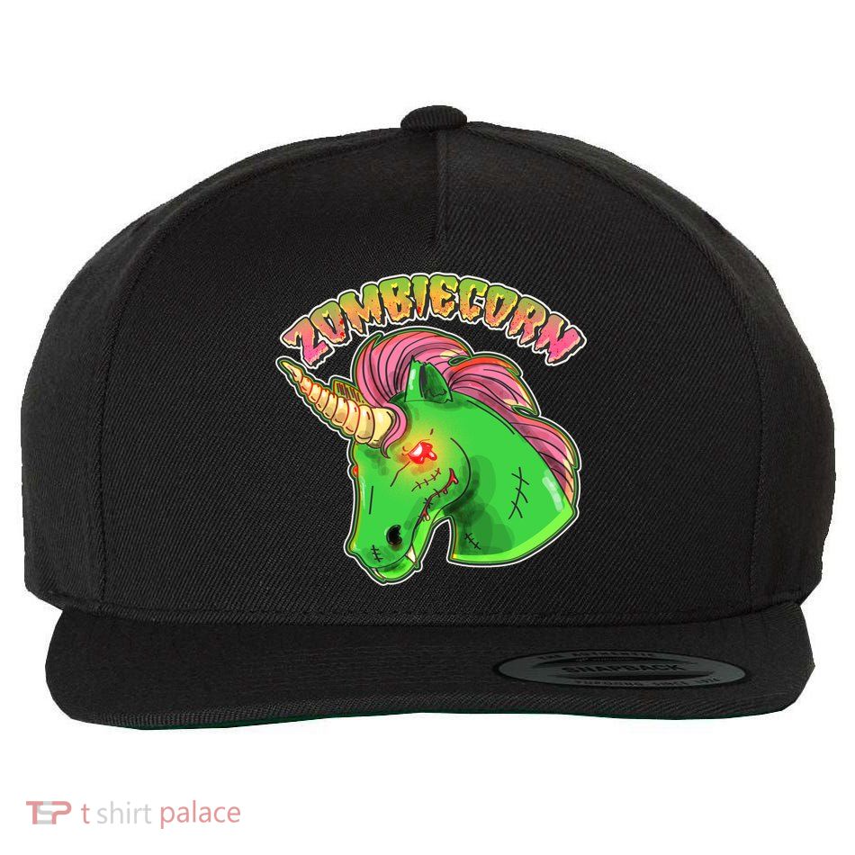 Zombiecorn Zombie Unicorn Wool Snapback Cap