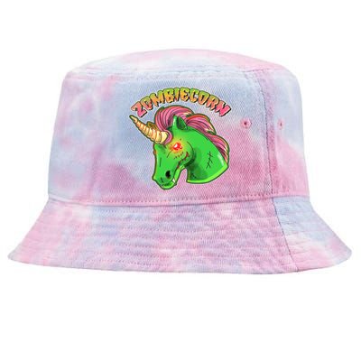 Zombiecorn Zombie Unicorn Tie-Dyed Bucket Hat