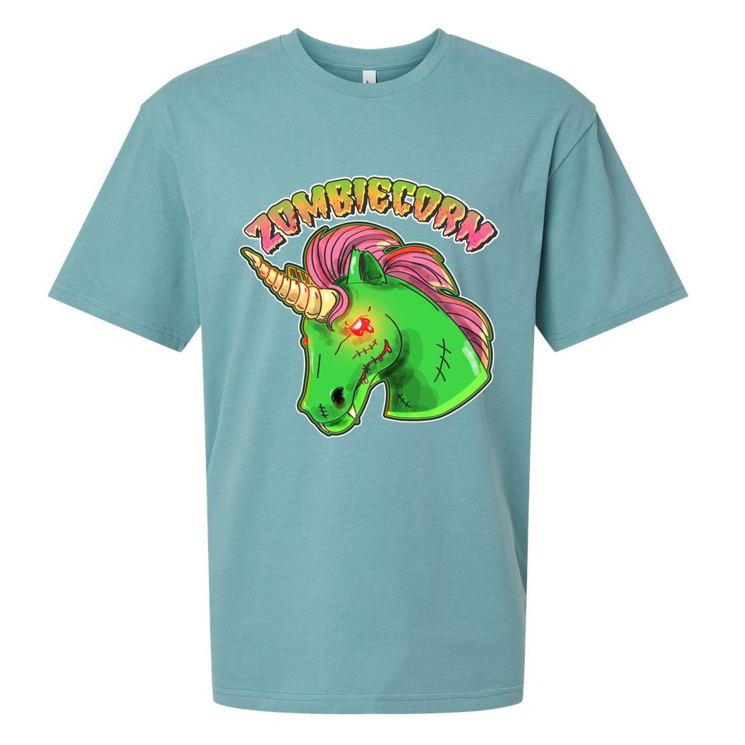 Zombiecorn Zombie Unicorn Sueded Cloud Jersey T-Shirt