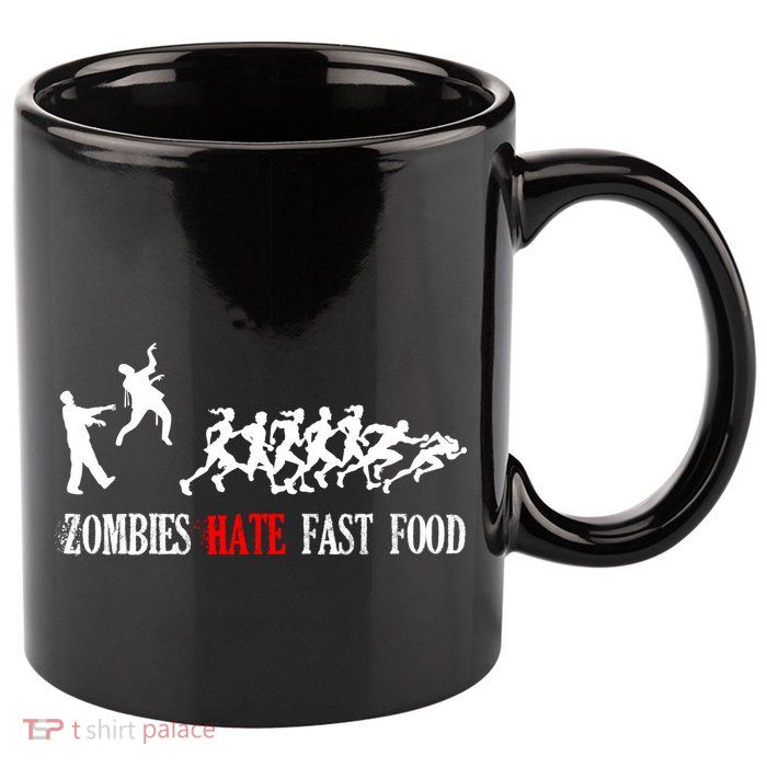 Zombies Eat Brains You'll Be Fine 11oz C Handle Ceramic Mug