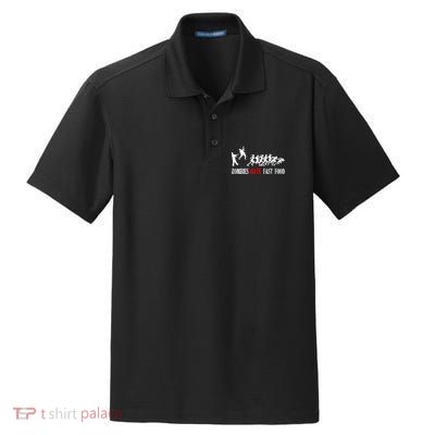 Zombies Eat Brains You'll Be Fine Dry Zone Grid Polo