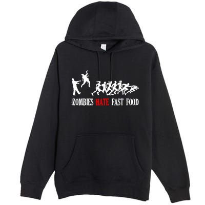 Zombies Eat Brains You'll Be Fine Premium Pullover Hoodie