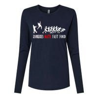 Zombies Eat Brains You'll Be Fine Womens Cotton Relaxed Long Sleeve T-Shirt