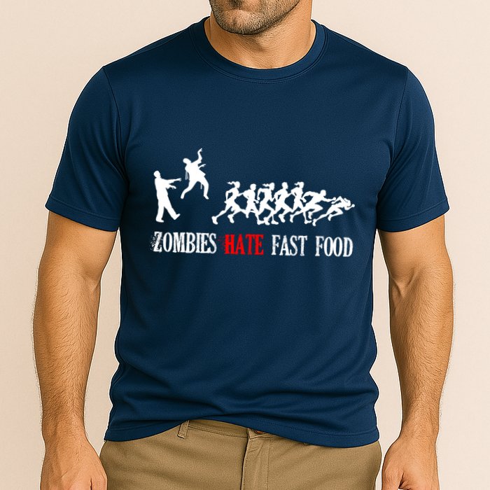 Zombies Eat Brains You'll Be Fine Cooling Performance Crew T-Shirt