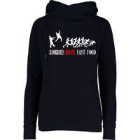 Zombies Eat Brains You'll Be Fine Womens Funnel Neck Pullover Hood