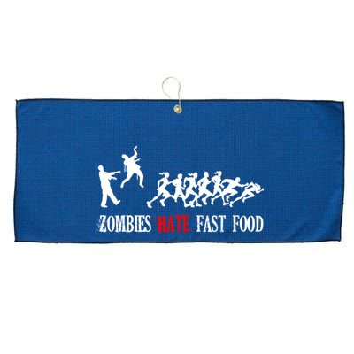 Zombies Eat Brains You'll Be Fine Large Microfiber Waffle Golf Towel