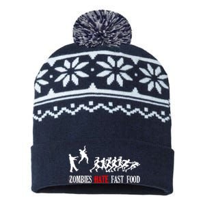 Zombies Eat Brains You'll Be Fine USA-Made Snowflake Beanie