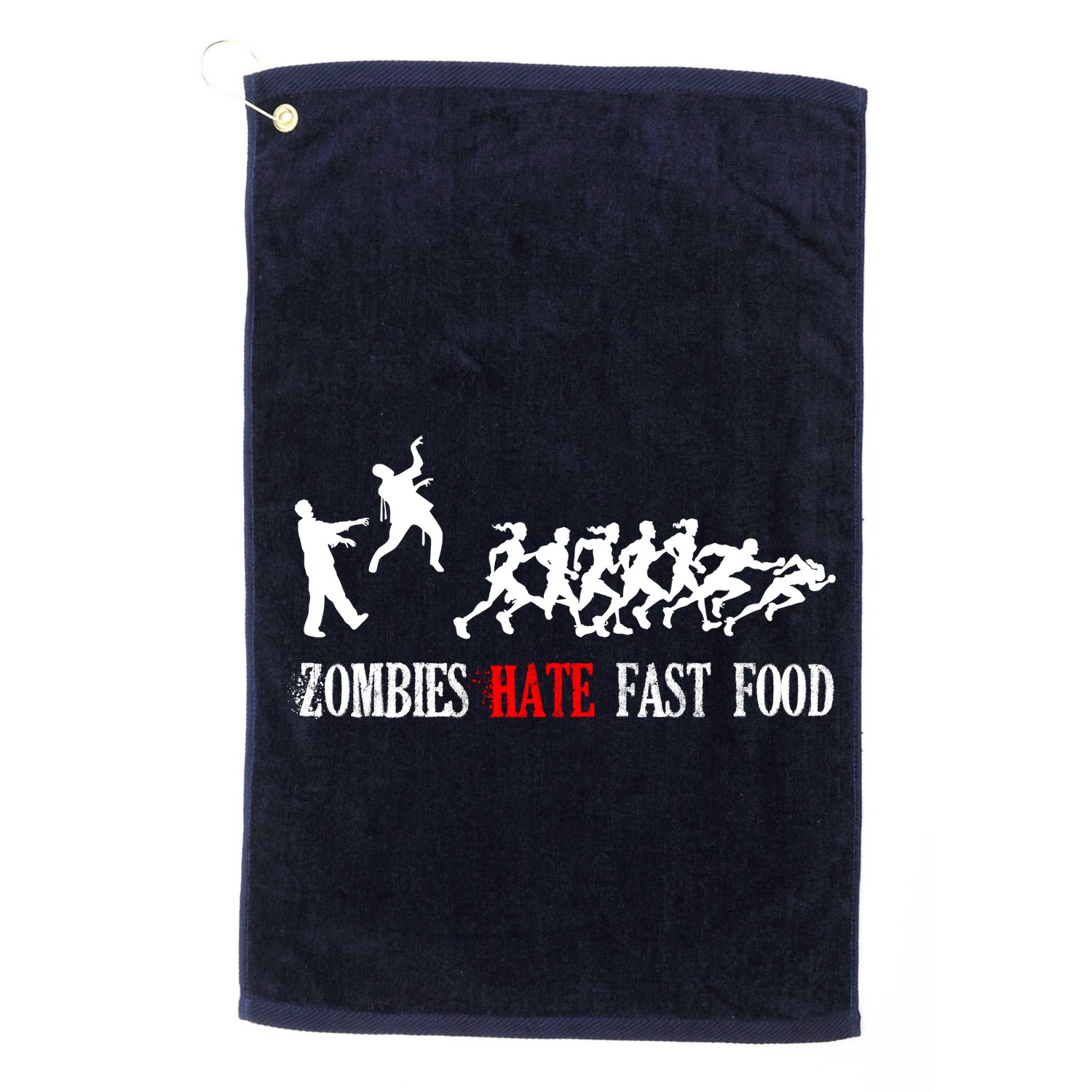 Zombies Eat Brains You'll Be Fine Golf Towel