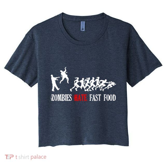 Zombies Eat Brains You'll Be Fine Crop Top